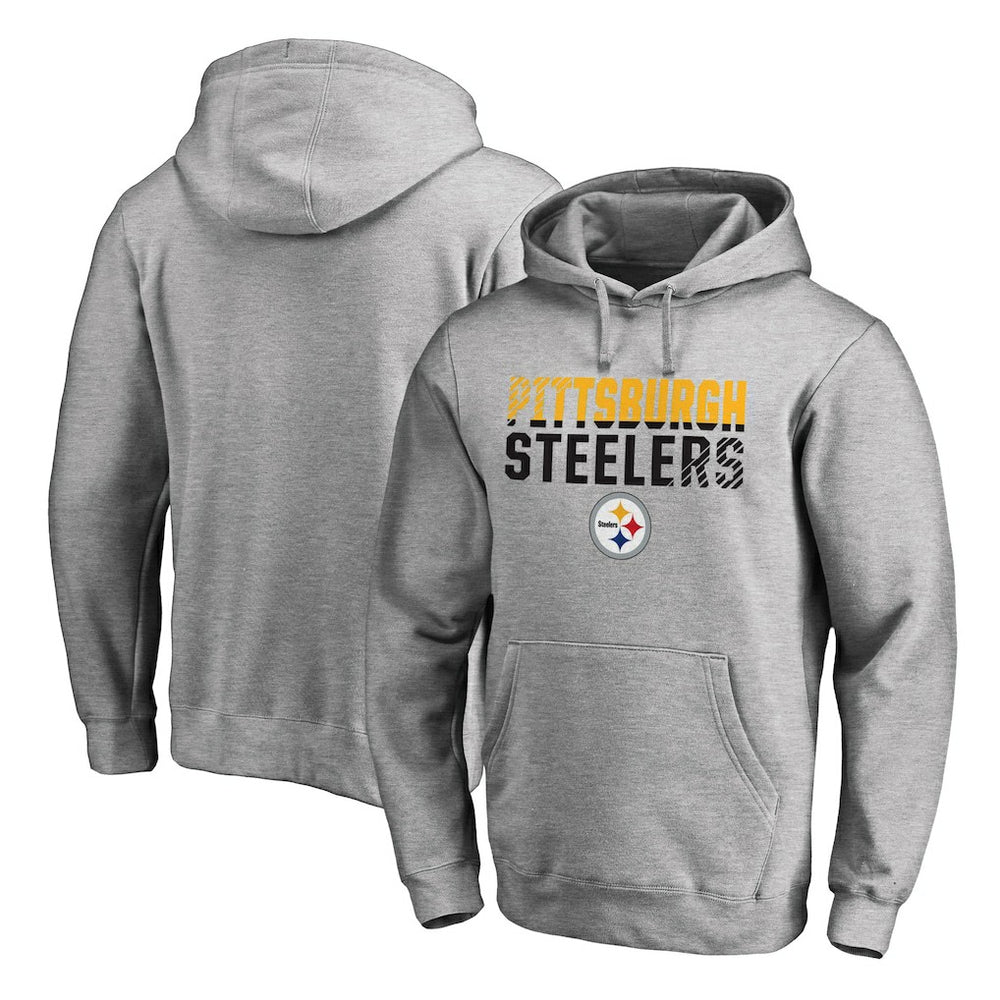 Iconic Collection Fade Out Pullover Hoodie - Pittsburgh Steelers