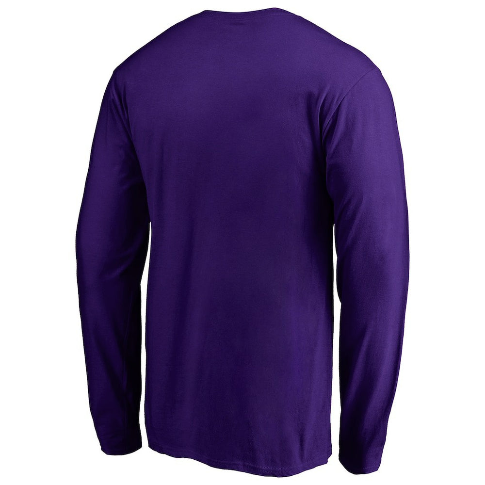 Iconic Collection On Side Stripe Long Sleeve T-Shirt - Baltimore Ravens
