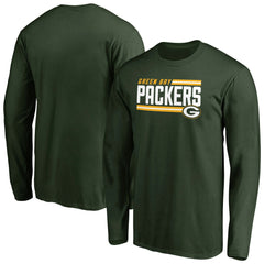 Iconic Collection On Side Stripe Long Sleeve T-Shirt - Green Bay Packers