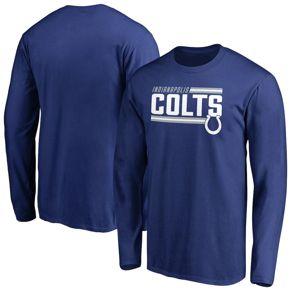Iconic Collection On Side Stripe Long Sleeve T-Shirt - Indianapolis Colts