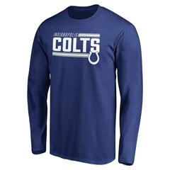 Iconic Collection On Side Stripe Long Sleeve T-Shirt - Indianapolis Colts