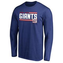 Iconic Collection On Side Stripe Long Sleeve T-Shirt - New York Giants