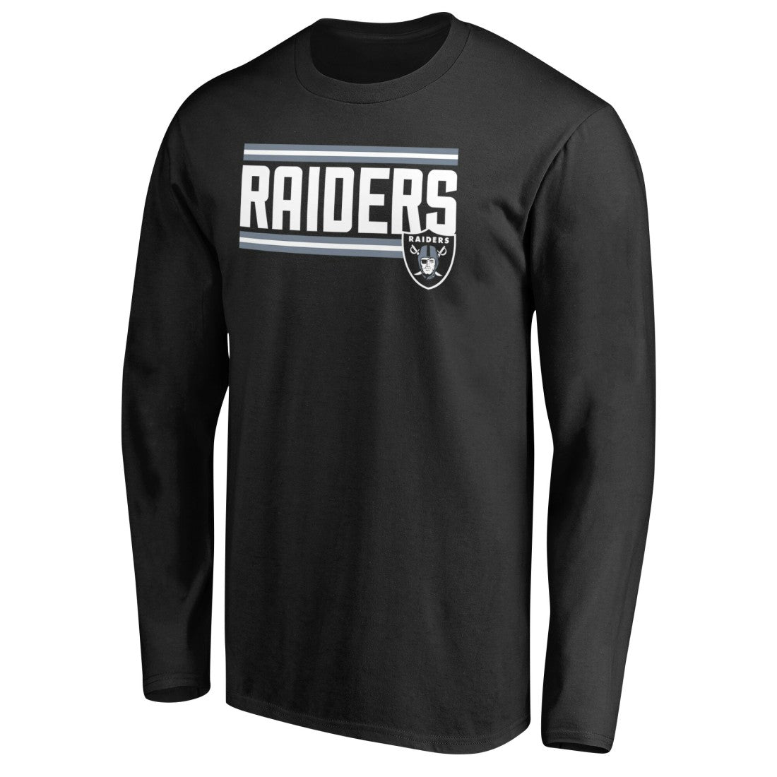 Iconic Collection On Side Stripe Long Sleeve T-Shirt - Las Vegas Raiders