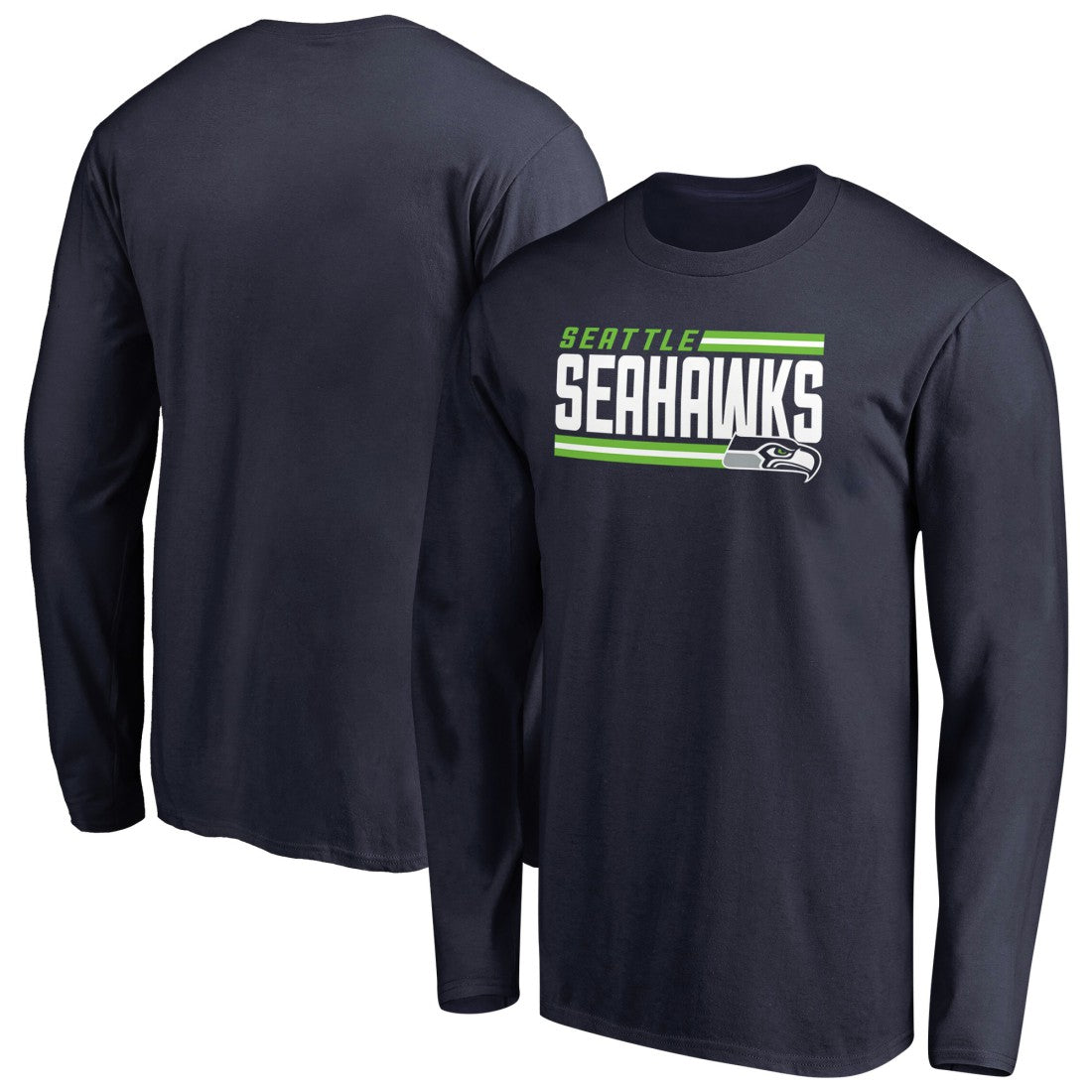Iconic Collection On Side Stripe Long Sleeve T-Shirt - Seattle Seahawks