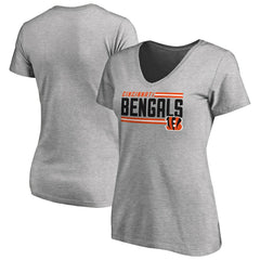 Women's Iconic Collection On Side Stripe V-Neck T-Shirt - Cincinnati Bengals