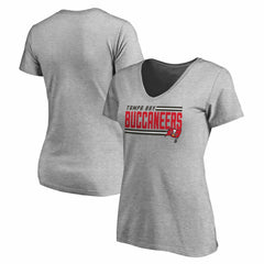 Women's Iconic Collection On Side Stripe V-Neck T-Shirt - Tampa Bay Buccaneers