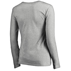 Women's Iconic Collection On Side Stripe Long Sleeve V-Neck T-Shirt - Seattle Seahawks