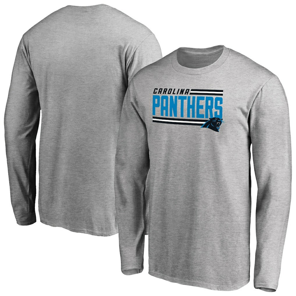Iconic Collection On Side Stripe Long Sleeve T-Shirt - Carolina Panthers