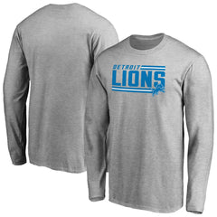 Iconic Collection On Side Stripe Long Sleeve T-Shirt - Detroit Lions