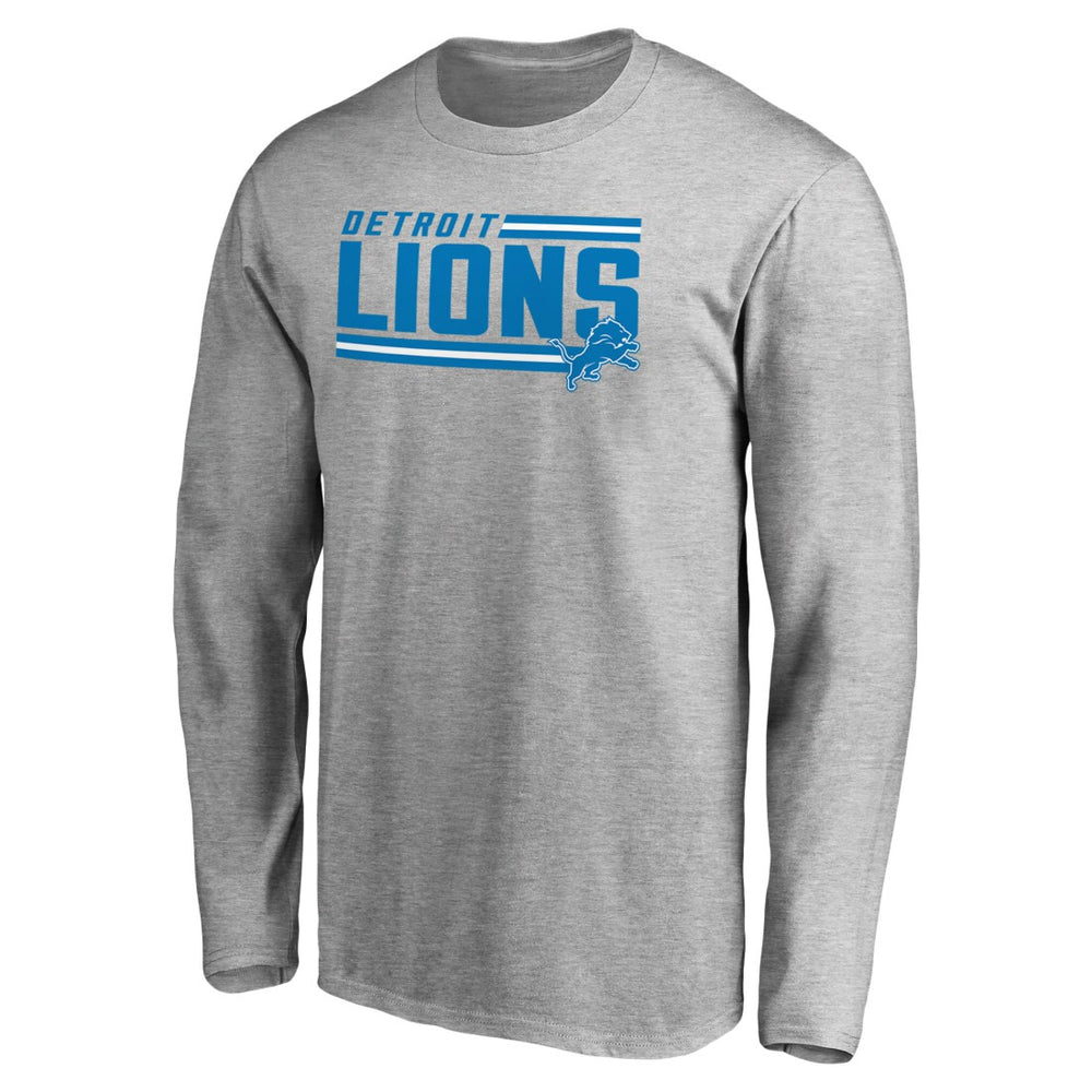 Iconic Collection On Side Stripe Long Sleeve T-Shirt - Detroit Lions
