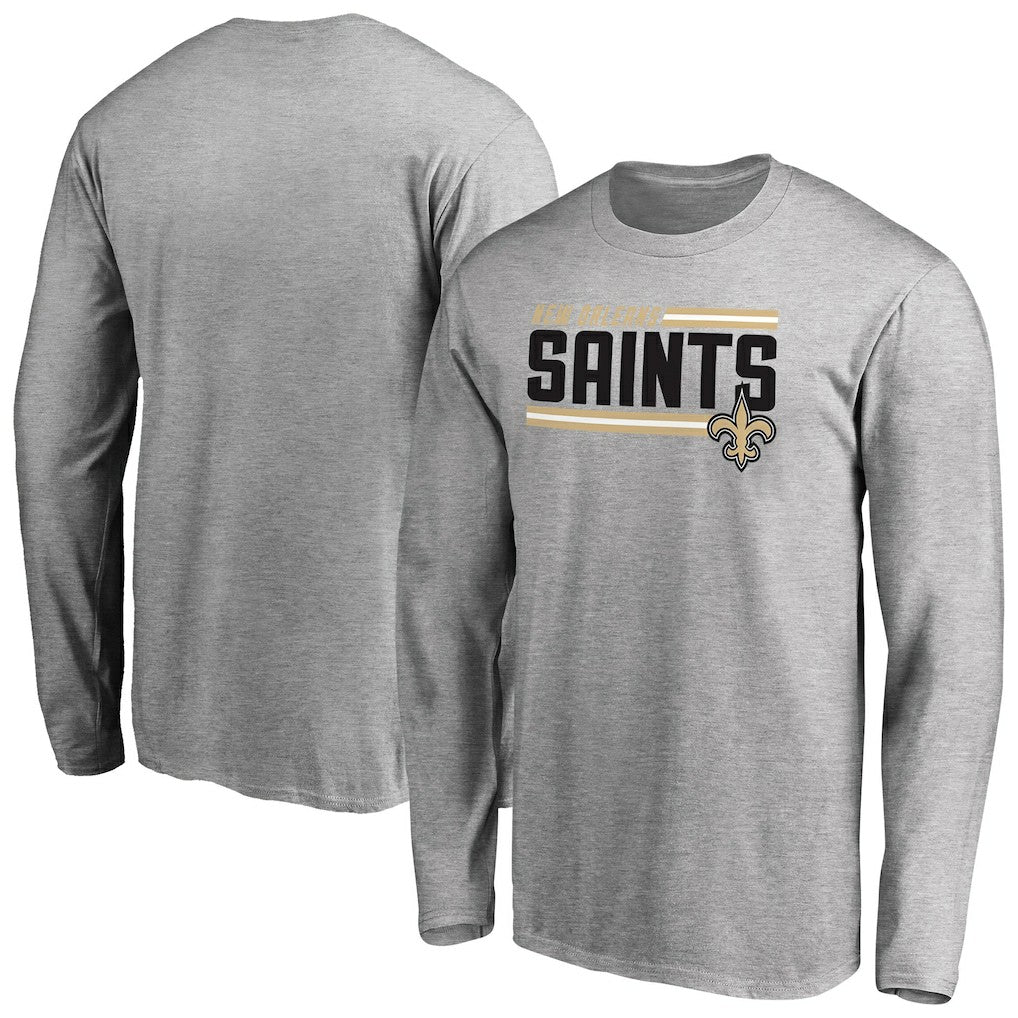 Iconic Collection On Side Stripe Long Sleeve T-Shirt - New Orleans Saints