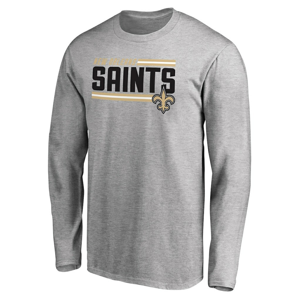Iconic Collection On Side Stripe Long Sleeve T-Shirt - New Orleans Saints