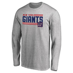 Iconic Collection On Side Stripe Long Sleeve T-Shirt - New York Giants