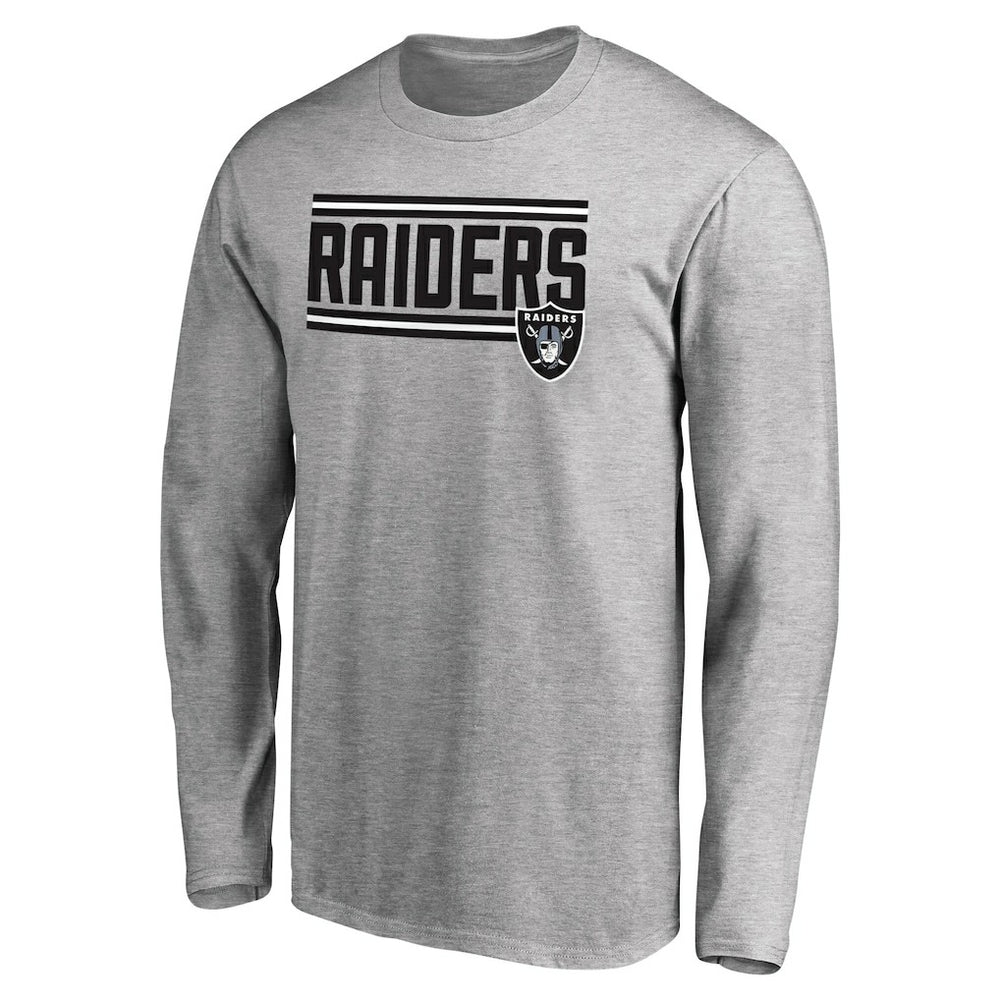 Iconic Collection On Side Stripe Long Sleeve T-Shirt - Las Vegas Raiders