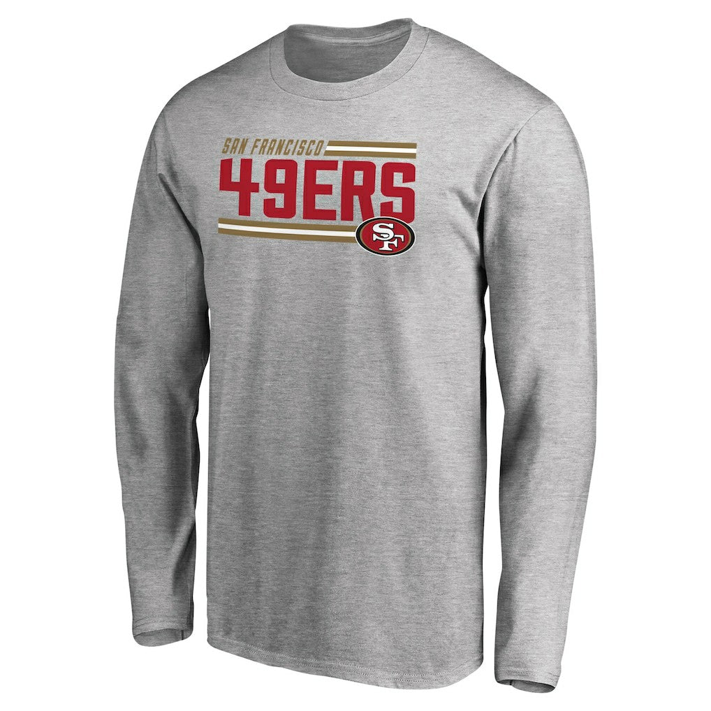 Iconic Collection On Side Stripe Long Sleeve T-Shirt - San Francisco 49ers