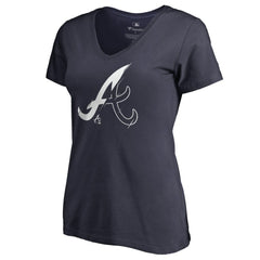 MLB Atlanta Braves Women's X-Ray V-Neck T-Shirt