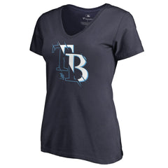 MLB Tampa Bay Rays Women's X-Ray V-Neck T-Shirt