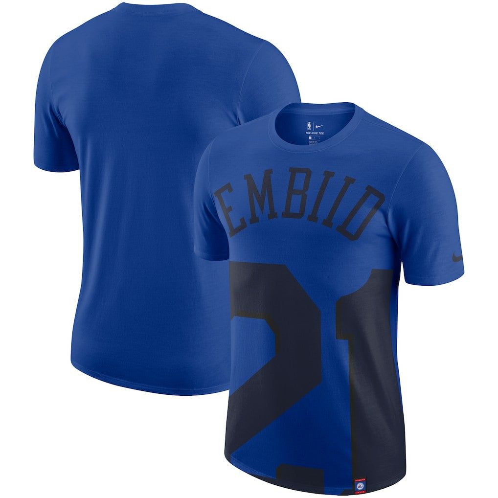 NBA Joel Embiid Philadelphia 76ers Oversized Name & Number T-Shirt