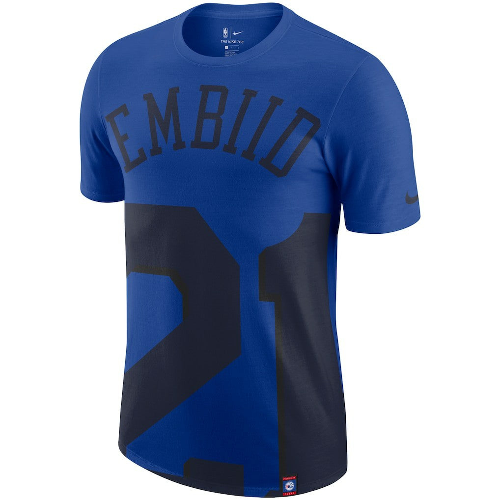 NBA Joel Embiid Philadelphia 76ers Oversized Name & Number T-Shirt