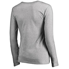 Women's Iconic Collection Script Assist Long Sleeve V-Neck T-Shirt - New Orleans Saints