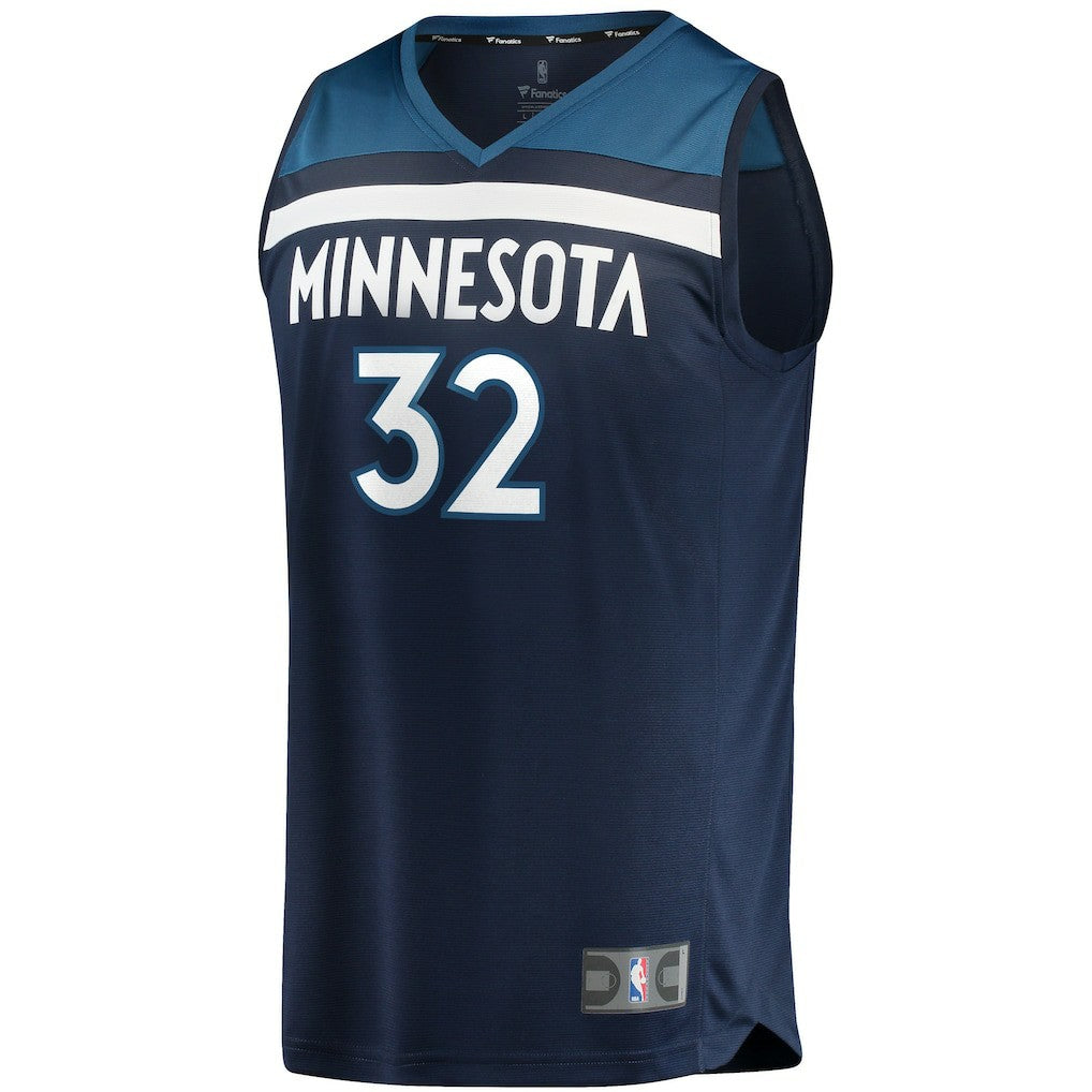 NBA Karl-Anthony Towns Minnesota Timberwolves Fast Break Replica Player Jersey Navy