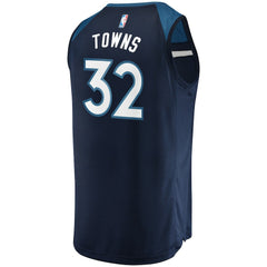 NBA Karl-Anthony Towns Minnesota Timberwolves Fast Break Replica Player Jersey Navy