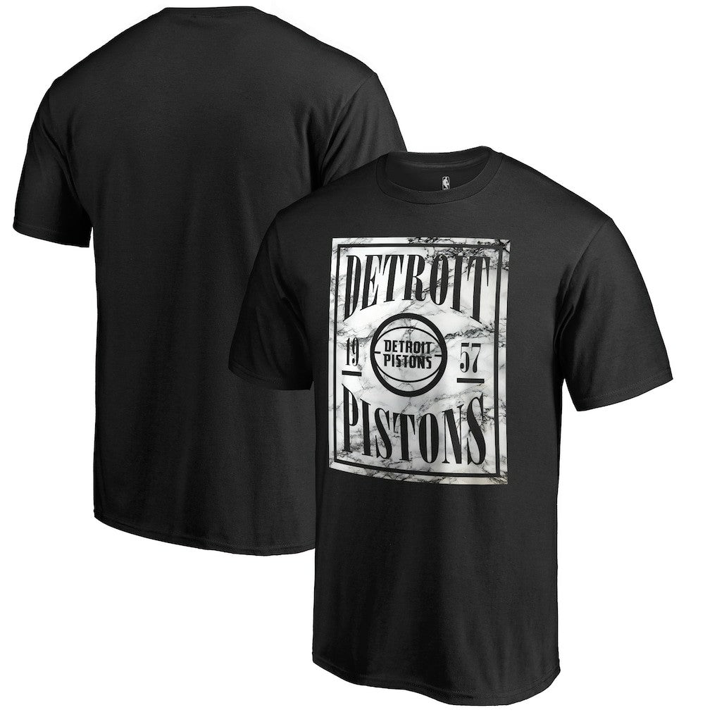 NBA Detroit Pistons Black Court Vision T-Shirt sale