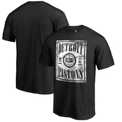 NBA Detroit Pistons Black Court Vision T-Shirt sale
