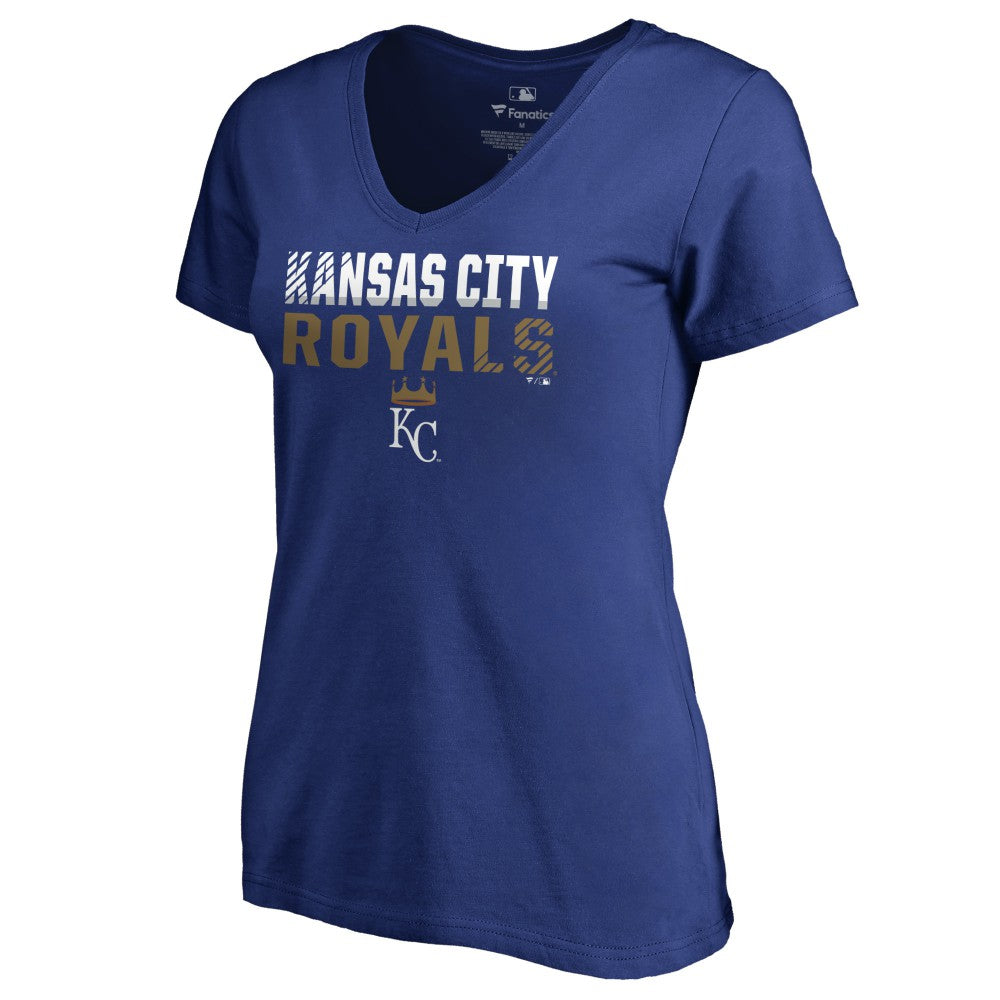 MLB Kansas City Royals Women's Fade Out V-Neck T-Shirt