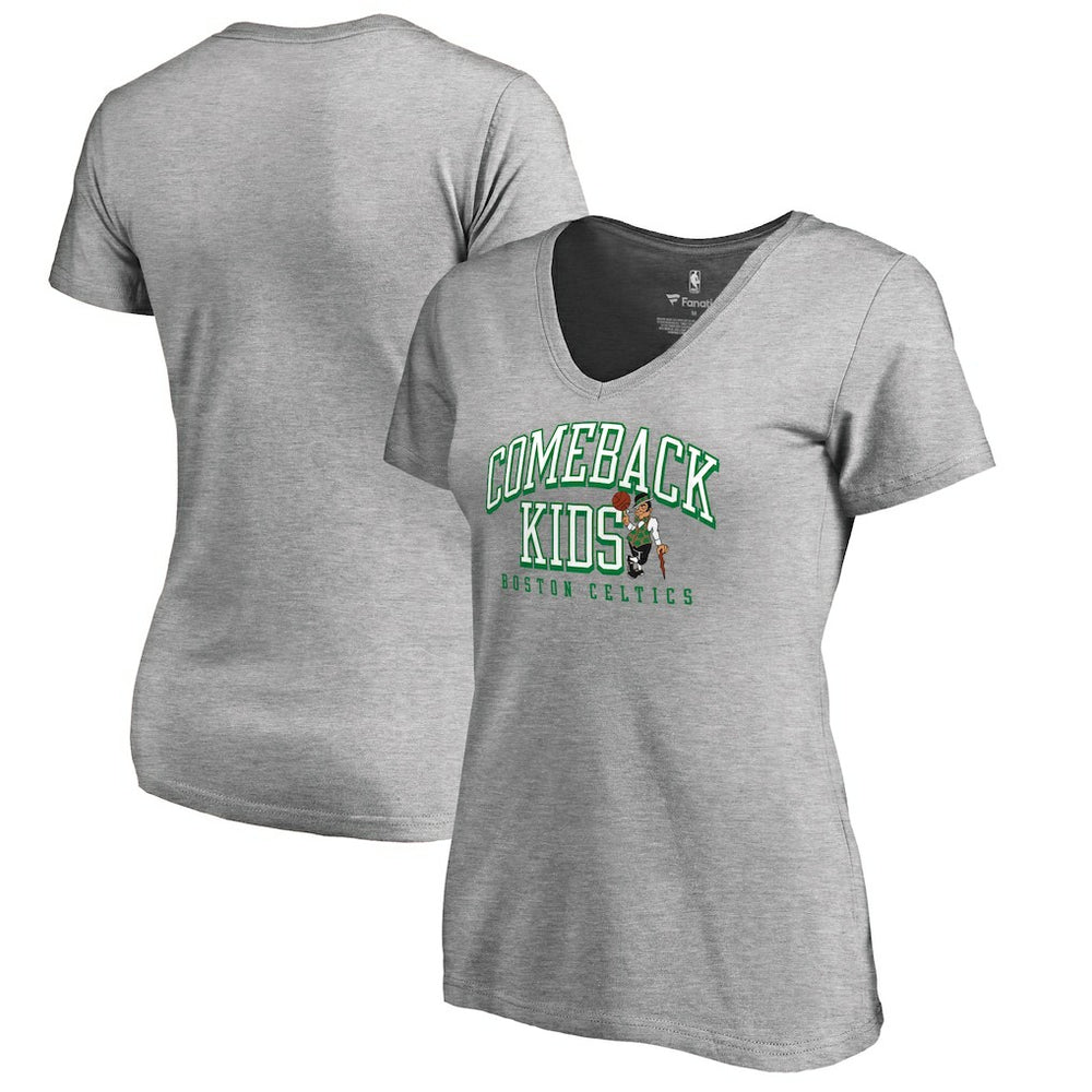 NBA Boston Celtics Women's Comeback Kids V-Neck T-Shirt