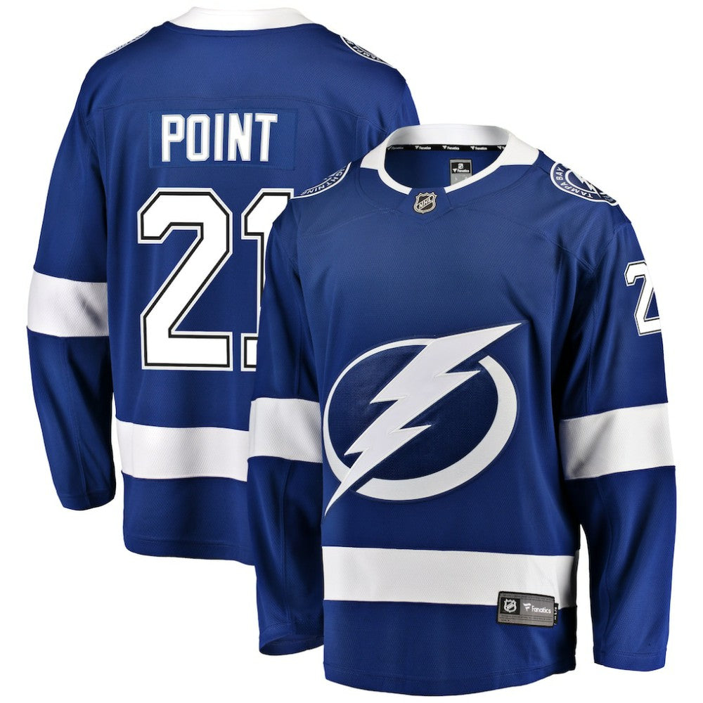 NHL Blue Brayden Point Tampa Bay Lightning Fanatics Home Breakaway Player Jersey