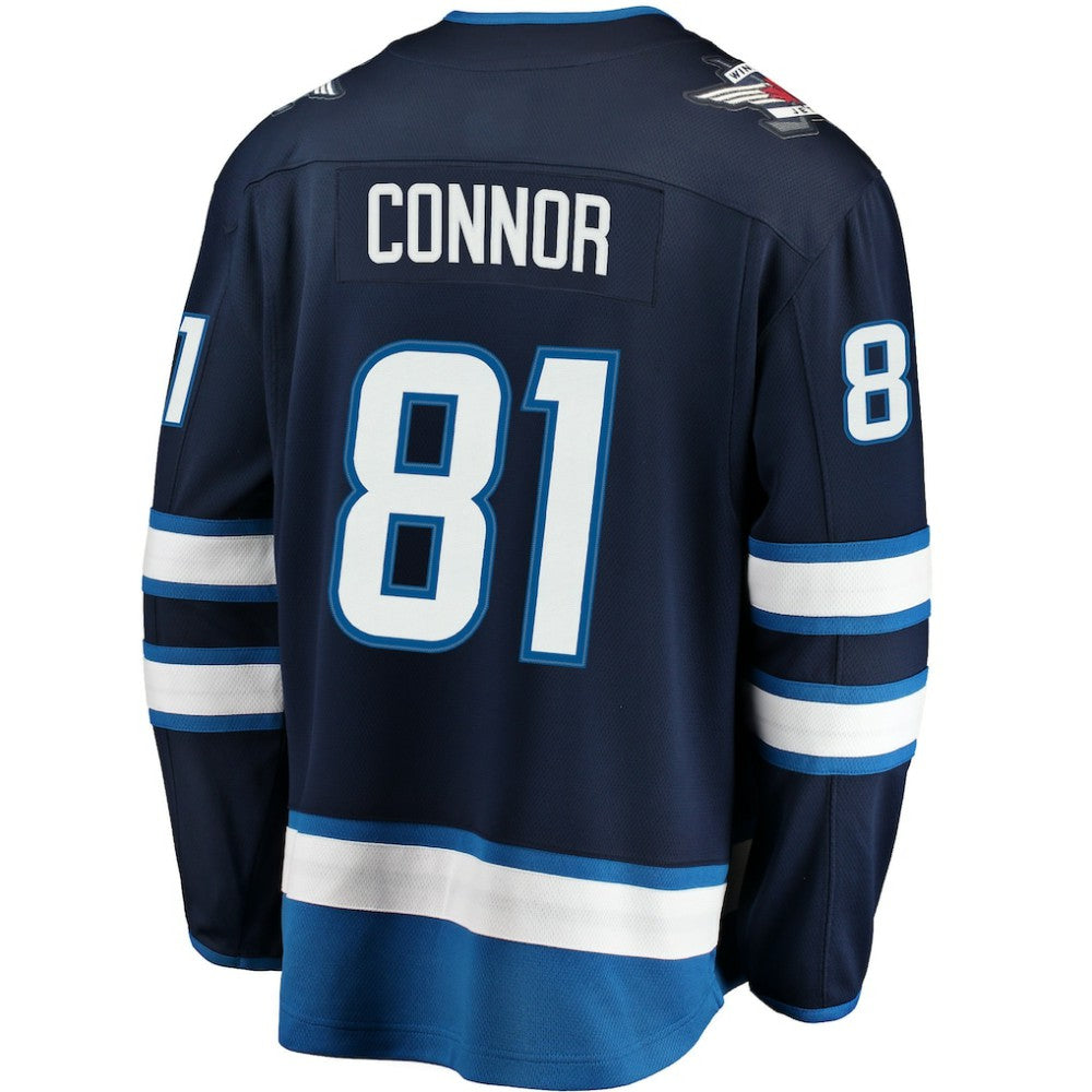 NHL Navy Kyle Connor Winnipeg Jets Fanatics Breakaway Replica Jersey