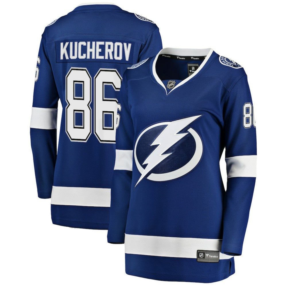 NHL Blue Nikita Kucherov Tampa Bay Lightning Fanatics Women's Home Breakaway Jersey
