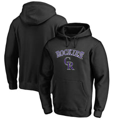 MLB Colorado Rockies Team Lockup Fitted Pullover Hoodie