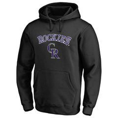MLB Colorado Rockies Team Lockup Fitted Pullover Hoodie