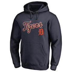 MLB Detroit Tigers Team Lockup Fitted Pullover Hoodie