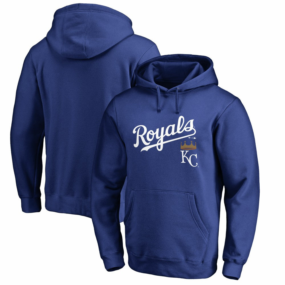 MLB Kansas City Royals Team Lockup Fitted Pullover Hoodie