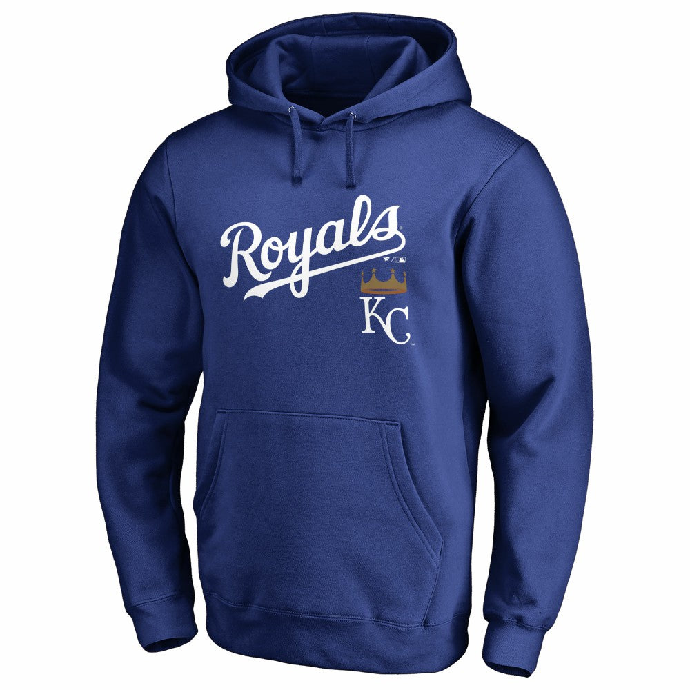 MLB Kansas City Royals Team Lockup Fitted Pullover Hoodie