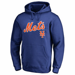 MLB New York Mets Team Lockup Fitted Pullover Hoodie
