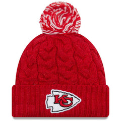Women's Cozy Cable Cuffed Knit Hat - Kansas City Chiefs