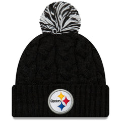 Women's Cozy Cable Cuffed Knit Hat - Pittsburgh Steelers