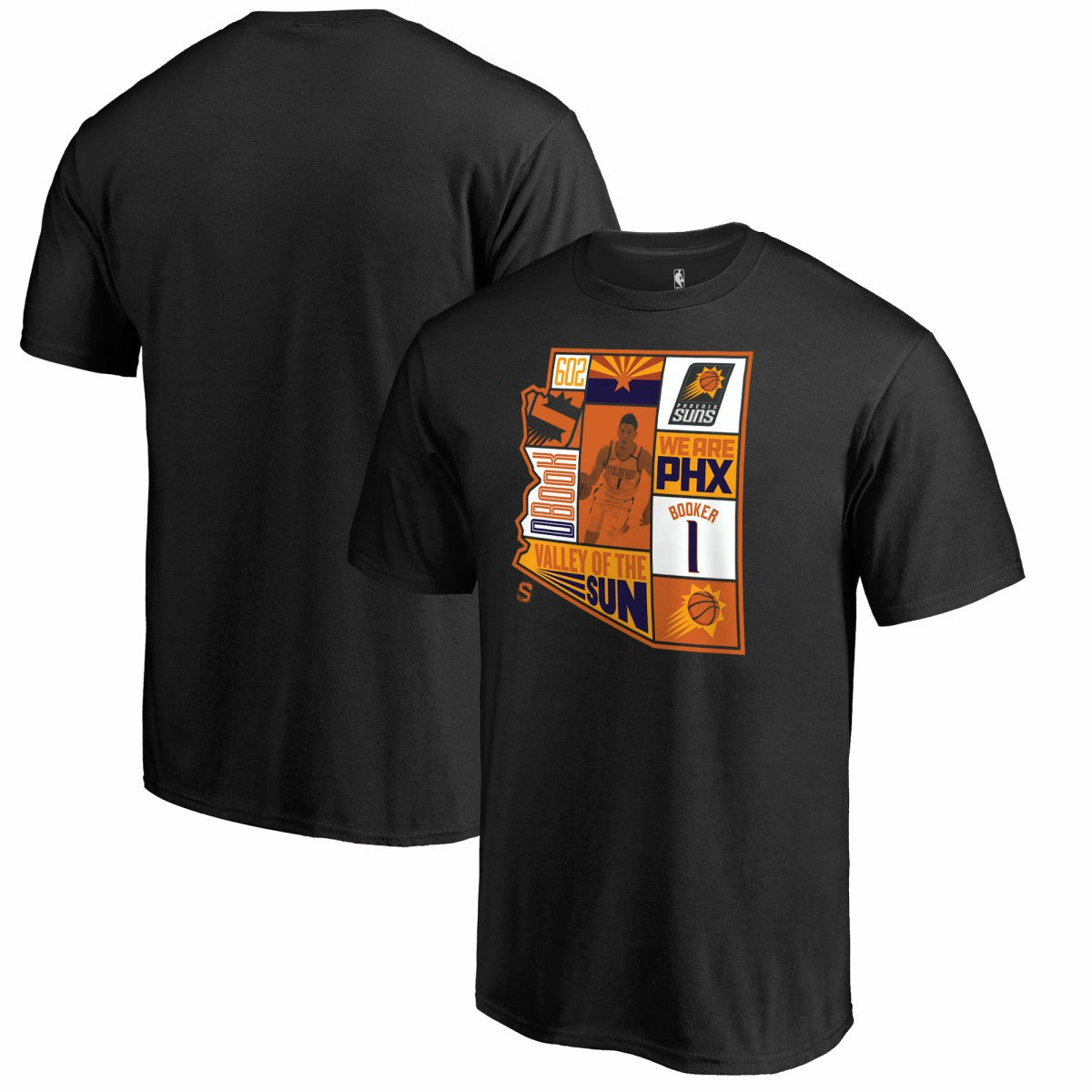 NBA Devin Booker Phoenix Suns Player State T-Shirt