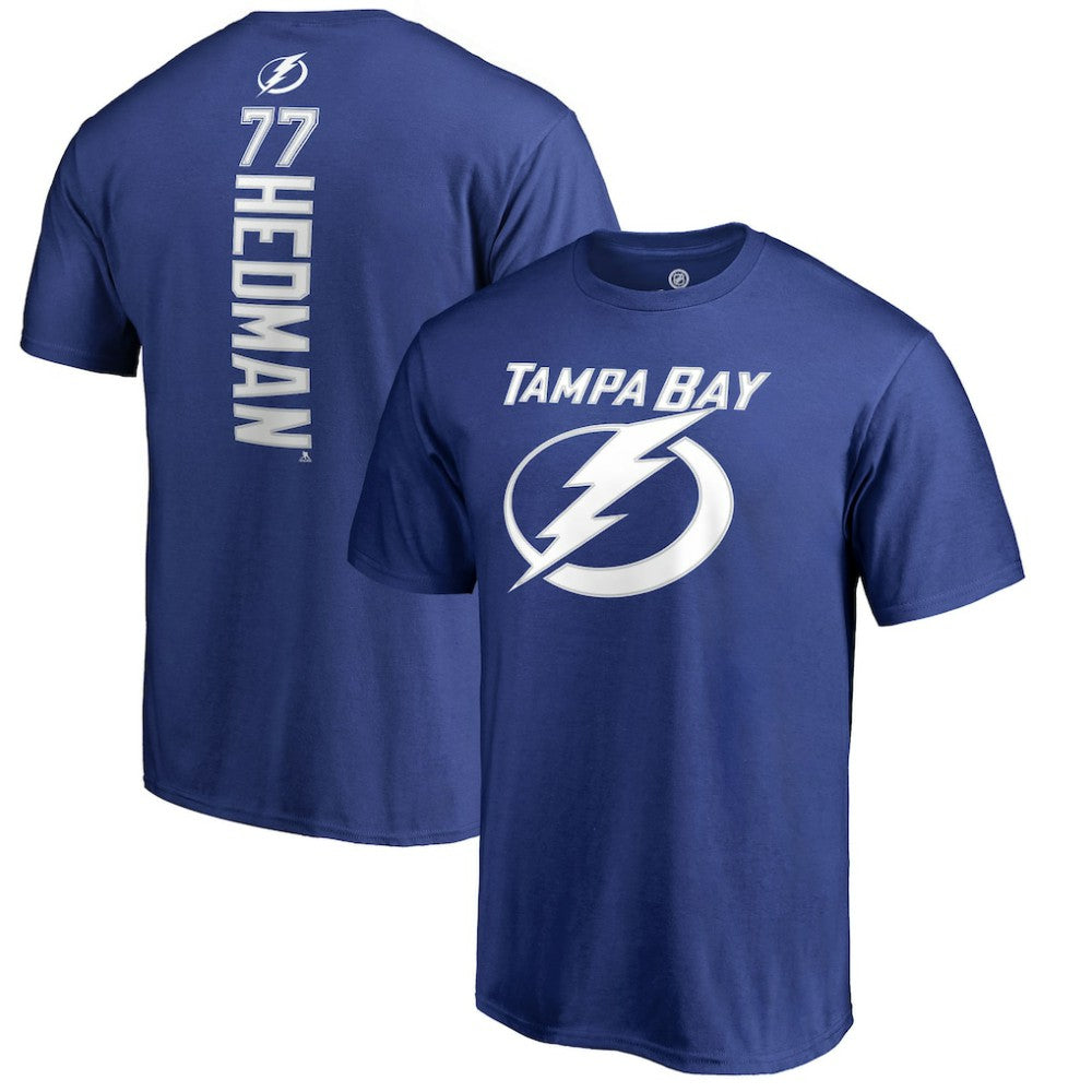 NHL Blue Victor Hedman Tampa Bay Lightning Backer T-Shirt