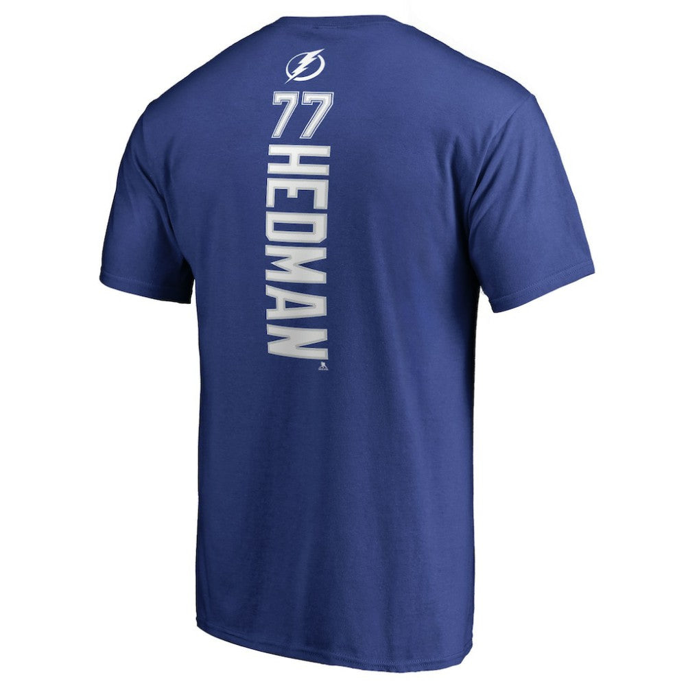 NHL Blue Victor Hedman Tampa Bay Lightning Backer T-Shirt