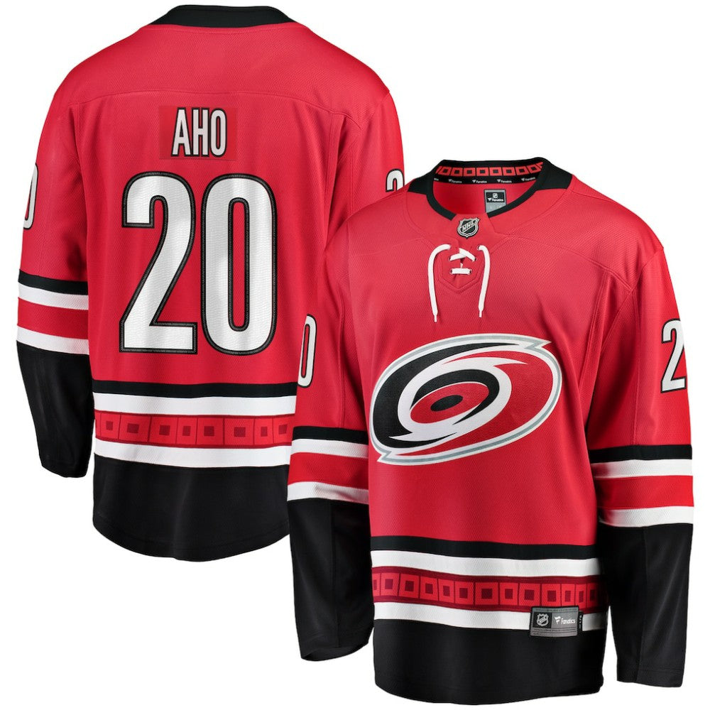 NHL Red Sebastian Aho Carolina Hurricanes Fanatics Alternate Breakaway Player Jersey