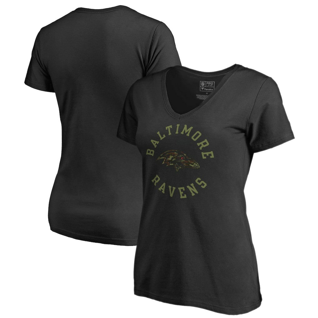 Women's Camo Collection Liberty V-Neck T-Shirt - Baltimore Ravens