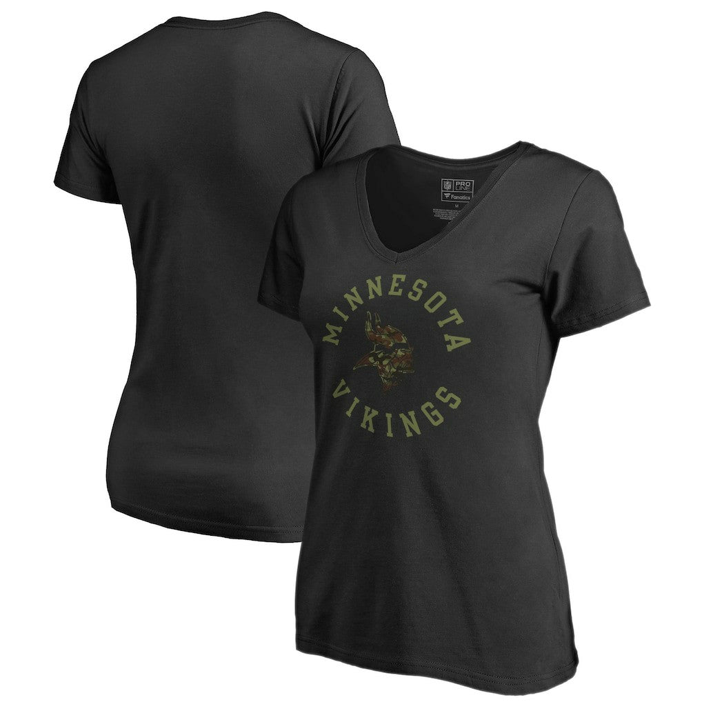 Women's Camo Collection Liberty V-Neck T-Shirt - Minnesota Vikings