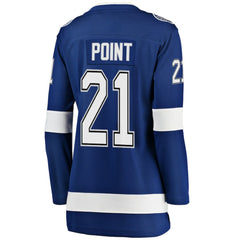 NHL Blue Brayden Point Tampa Bay Lightning Fanatics Women's Breakaway Player Jersey