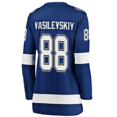 NHL Blue Andrei Vasilevskiy Tampa Bay Lightning Fanatics Women's Breakaway Player Jersey