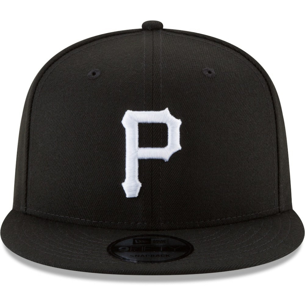MLB Pittsburgh Pirates New Era Black & White 9FIFTY Snapback Hat